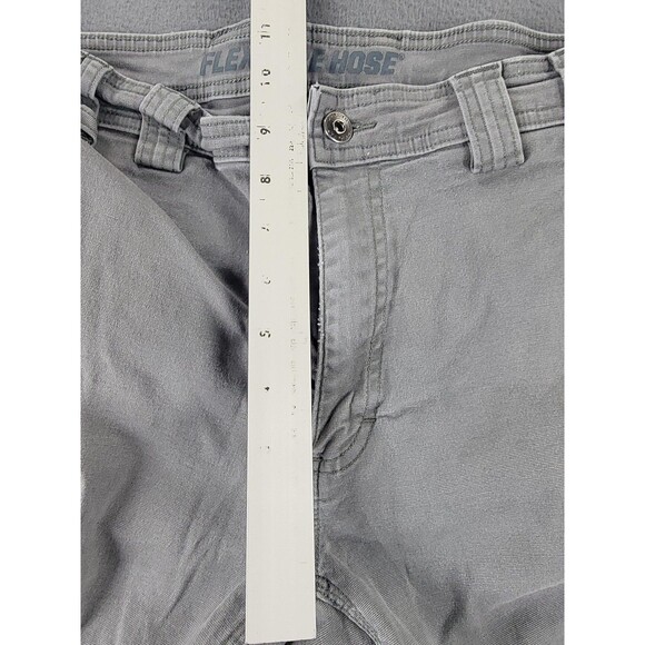 Duluth Flex Fire Hose Pants Mens 36x30 Gray Workwear Cargo Standard Fit Durable - Picture 7 of 14